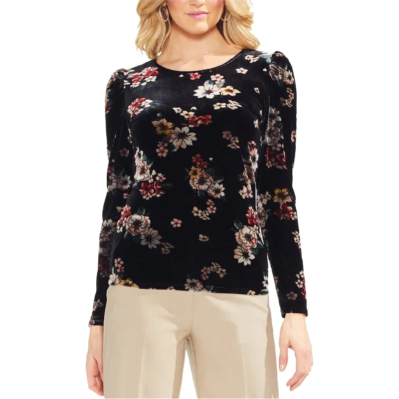 Vince Camuto Womens Floral Pullover Blouse