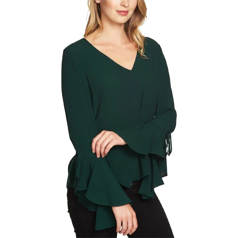 1.State Womens Cascade-Sleeve Pullover Blouse