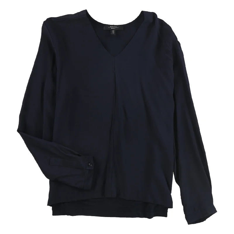 MaxMara Womens Aguzzo Pullover Blouse, Blue, Large