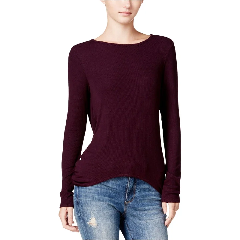 Chelsea Sky Womens Open Back Pullover Blouse, Purple, Medium