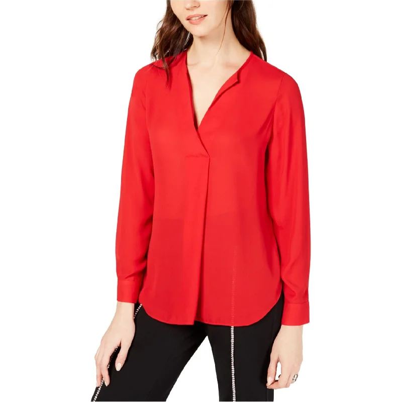 I-N-C Womens Solid Pullover Blouse