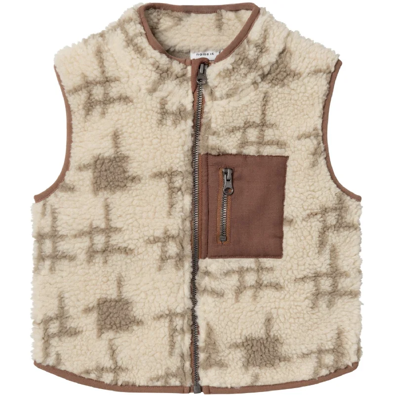 Name It Summer Sand Nak Teddy Vest