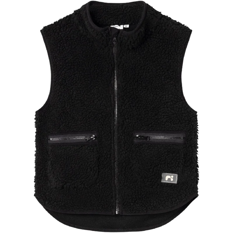 Name It Black Nodes Teddy Vest