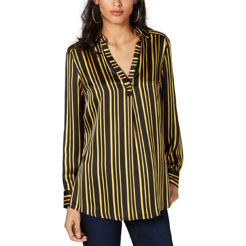 I-N-C Womens Split Neck Pullover Blouse