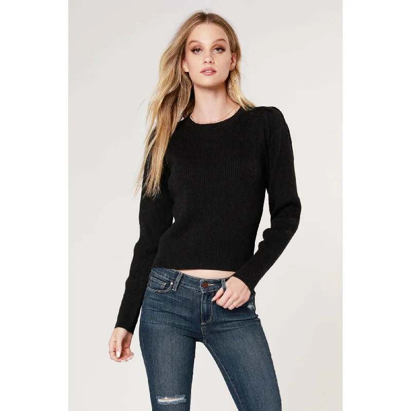 Bishop Pleated Sleeve Sweater