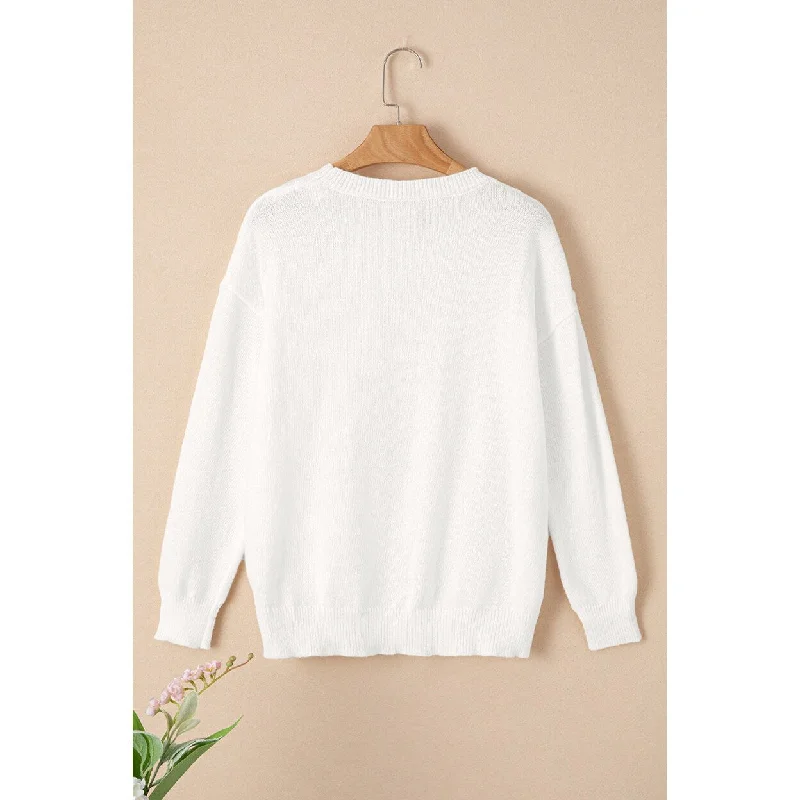 Selah Merry And Bright Round Neck Casual Sweater