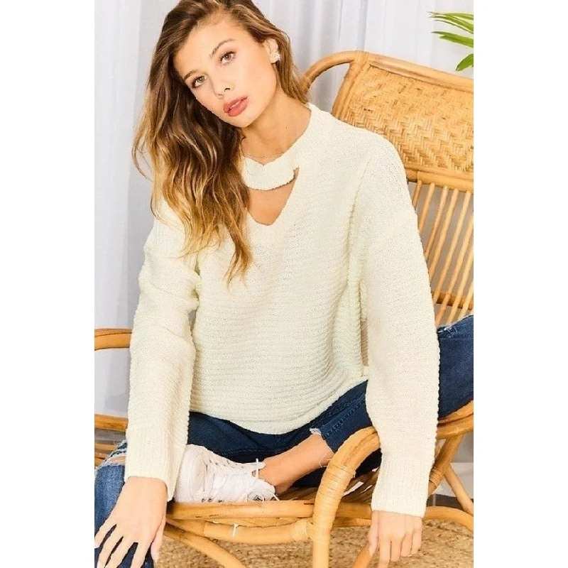 Chocker Neck Oversize Sweater