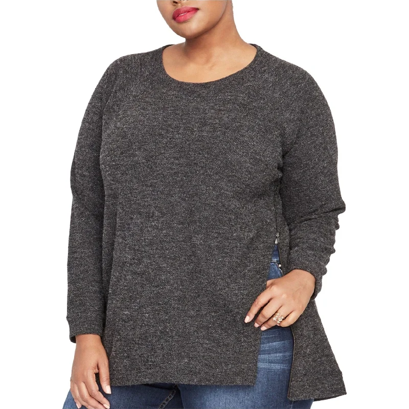 Rachel Roy Womens Side-Zip Knit Sweater