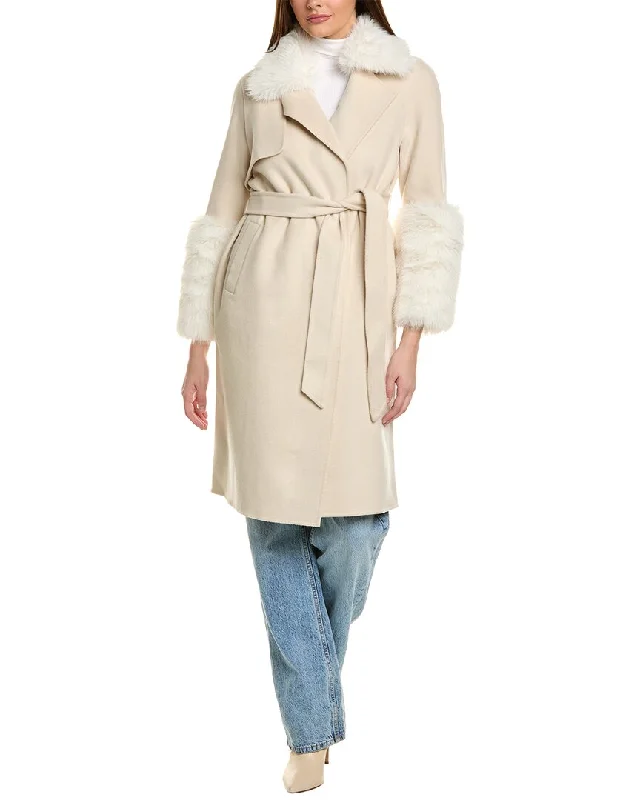 Adrienne Landau Wool Coat