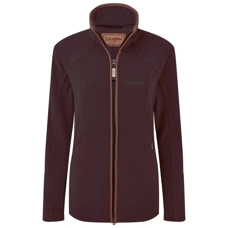 Schoffel Ladies Burley II Fleece Jacket - Port