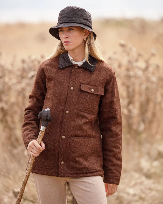 Unisex Wool Overshirt - BROWN