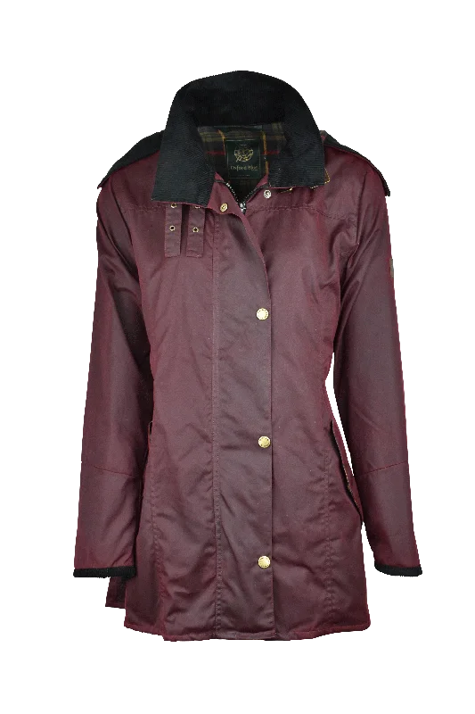 W02 - Women's Olivia Waxed Jacket - PLUM