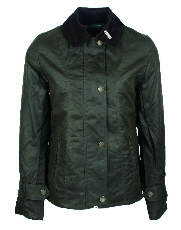 W308 - Women's Ambre Wax Jacket - GREEN