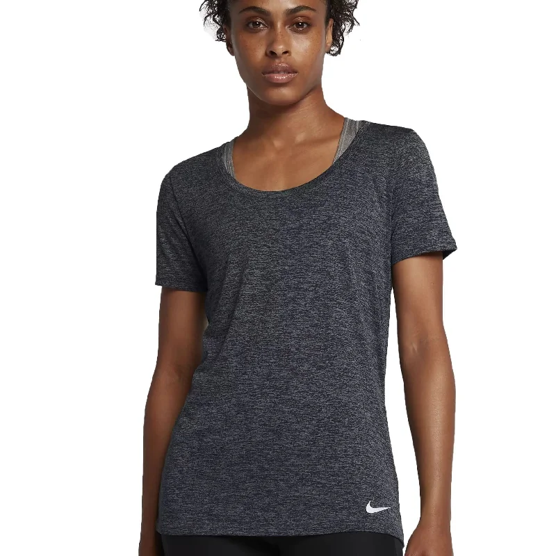 Nike Women's Dry Training T Shirt Grey Size Extra Small - X-Small