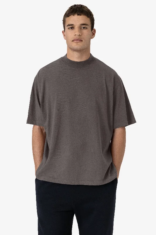 1825GD - Oversized Short Sleeve High Mockneck T-shirt