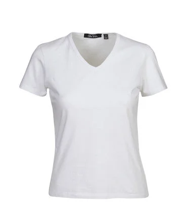 T25   Ladies V Neck Cotton T-Shirt