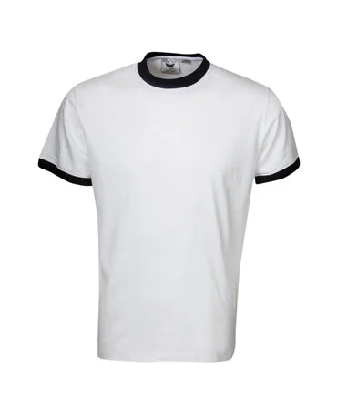 T34 White Painters Slim Fit Ringer T-Shirt