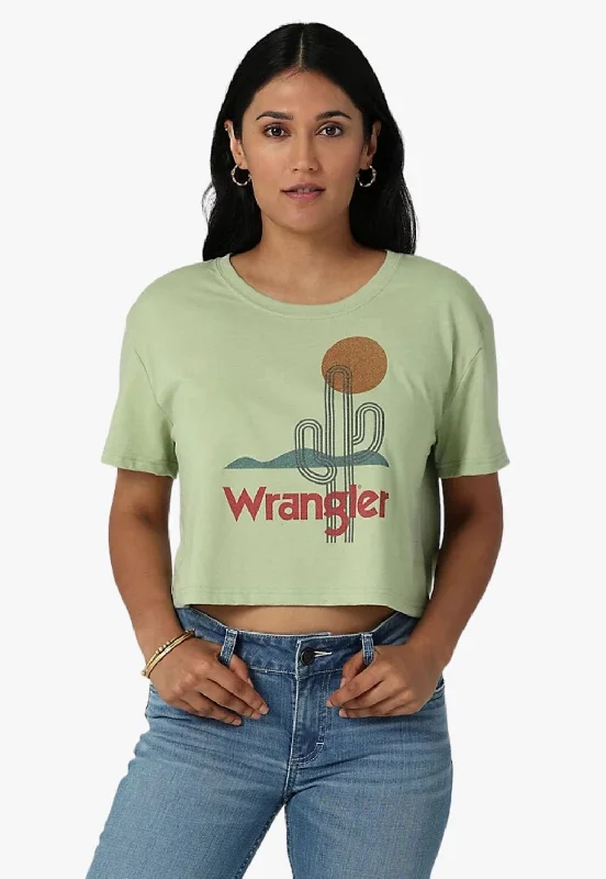 Wrangler Womens Boyfriend Cropped T-Shirt