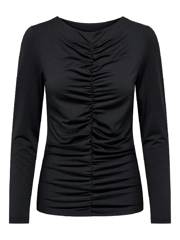 Sofie Long Sleeve Blouse - Black