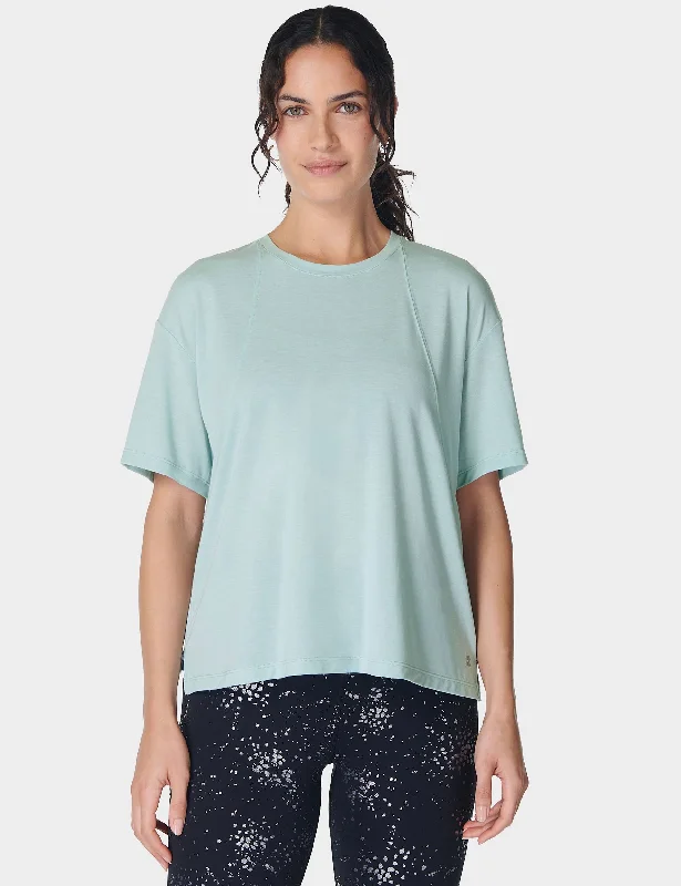 Soft Flow Studio T-Shirt - Muted Teal Blue