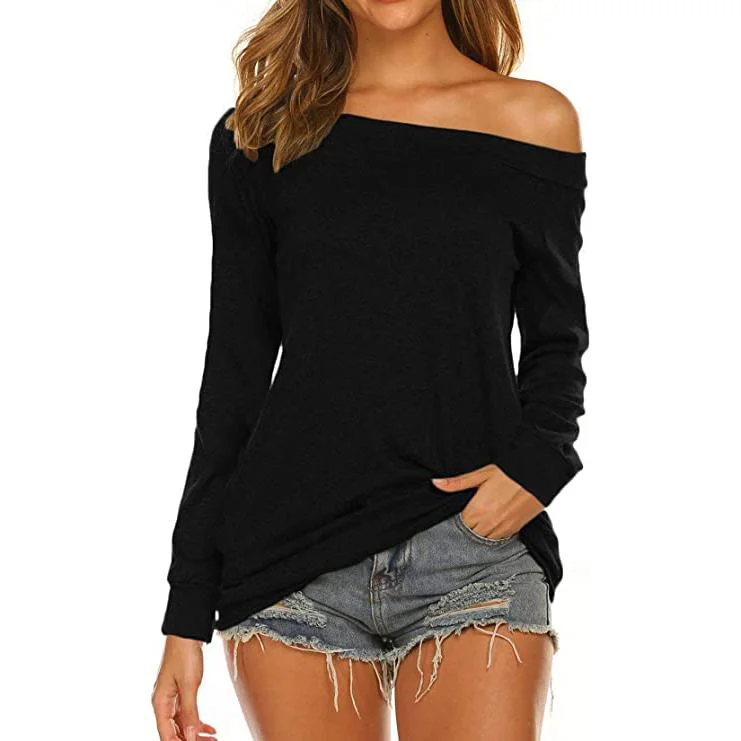 Women's Long Sleeve Off Shoulder Top