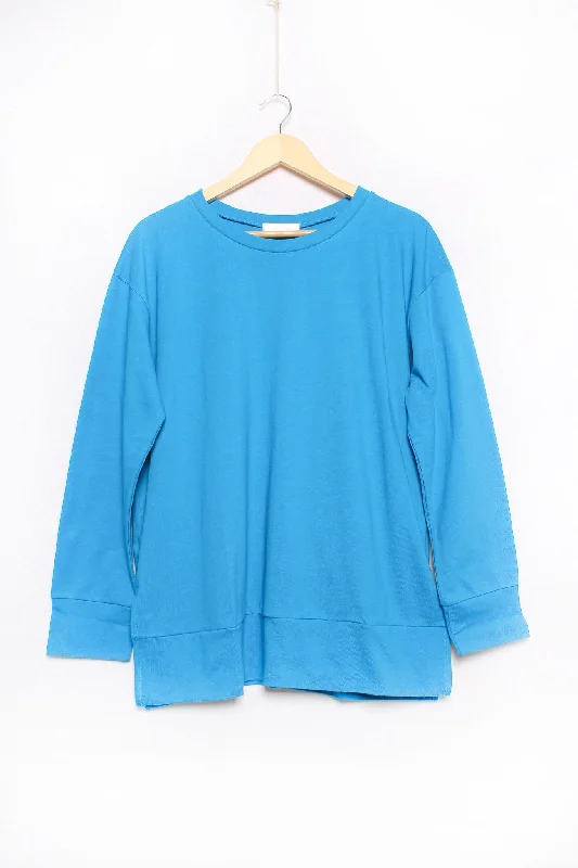 Women's Long Sleeve Round Neck Solid Top