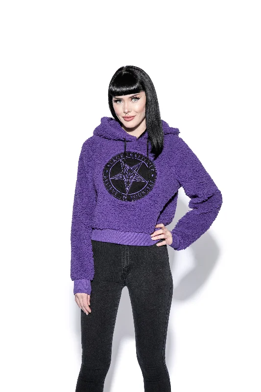 Believe In Yourself - Purple Women's Sherpa Hoodie