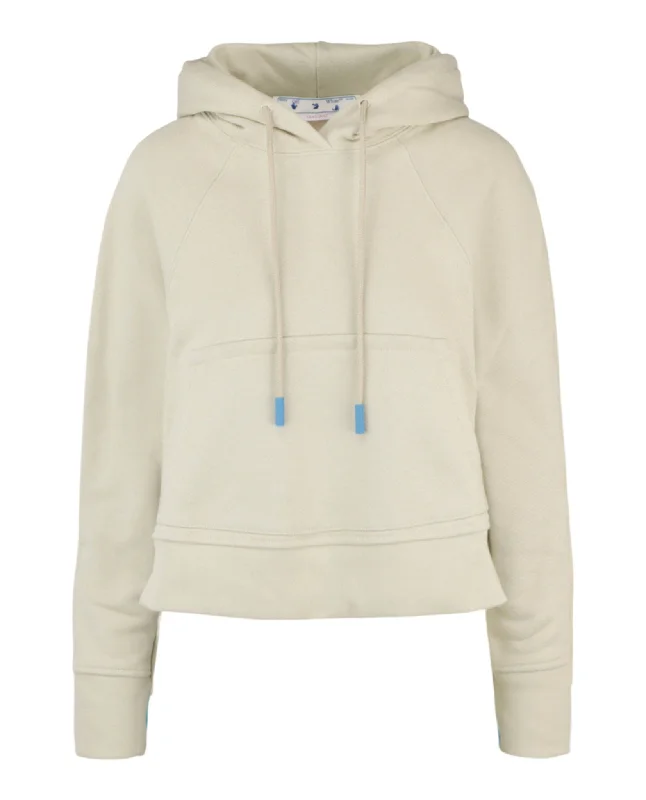 Off-White Womens Monogram Crop Hoodie