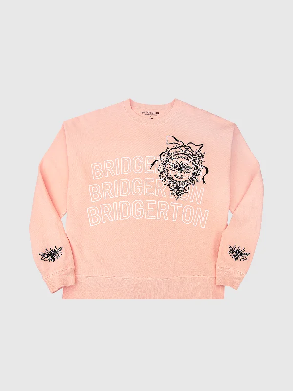 Bridgerton x Girl Knew York Pink Sweatshirt