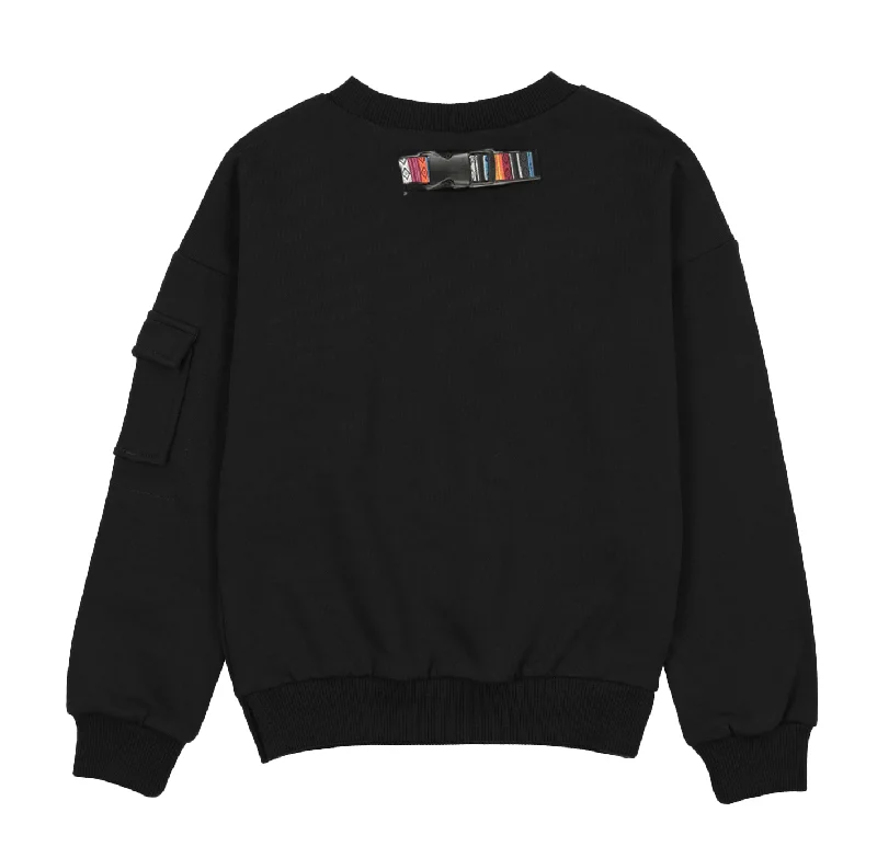 Bopop Black Buckle Sweatshirt