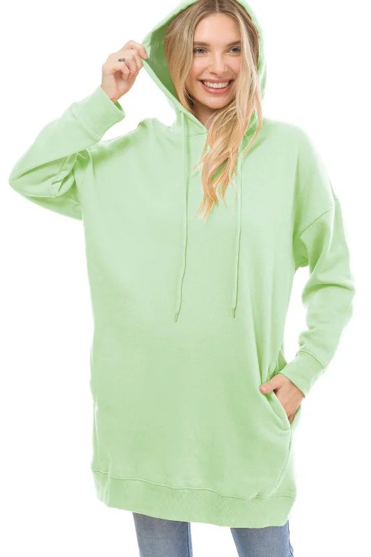 Greentee Plus Hoodie Sweatshirt Pullover Tunic Top