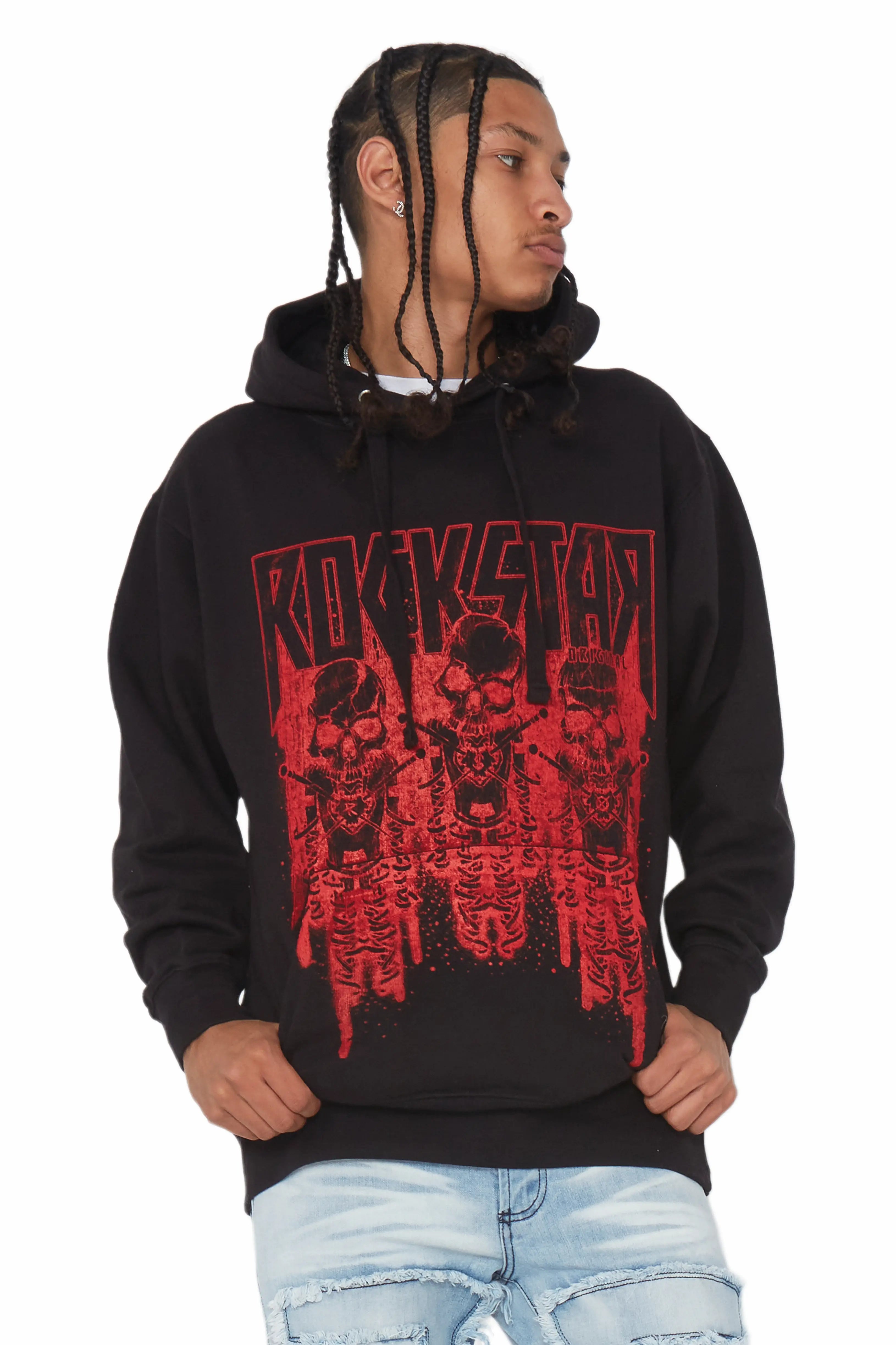 Sabbath Black Graphic Printed Hoodie