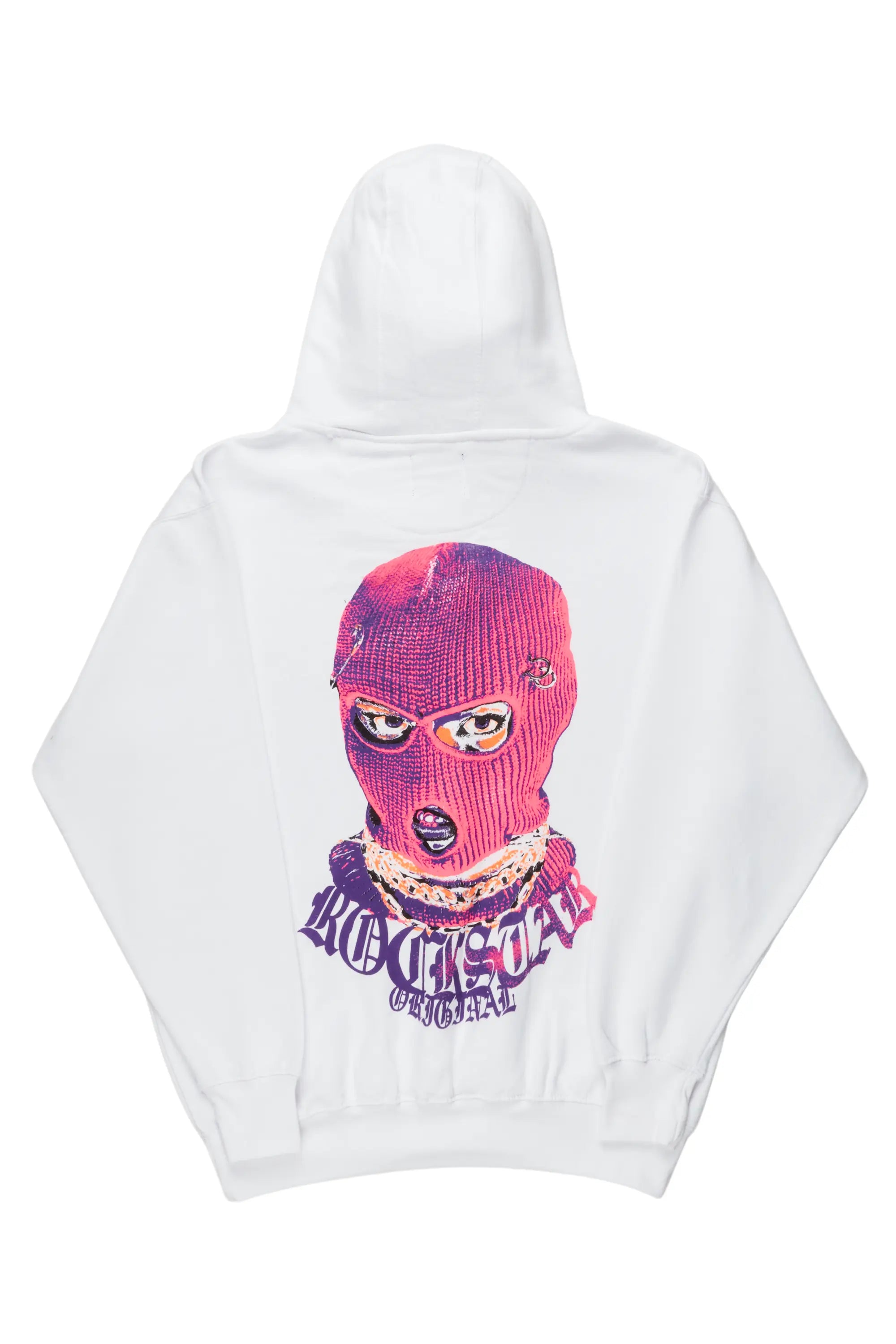 Murdra White Graphic Hoodie