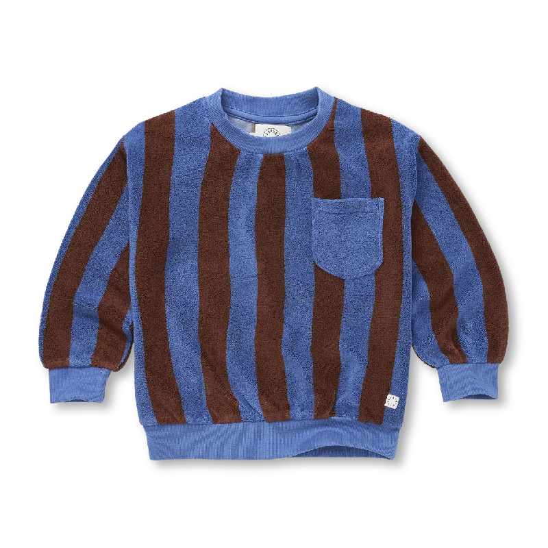 Sproet & Sprout Brown Sweatshirt Terry Stripe