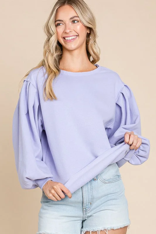 Very Peri Fit Bubble Sweatshirts