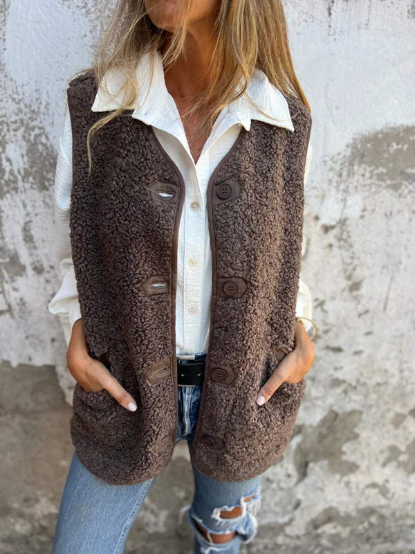 Autumn Fleece Vest Cozy Layer